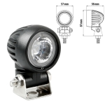 Fanale supplementare Cyclops-Round, a 1 Led - 9/32V - Luce focalizzata