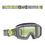 Occhiali MX Scott Primal Enduro Lght Grey/Neon Yellow, doppia lente trasparente ventilata