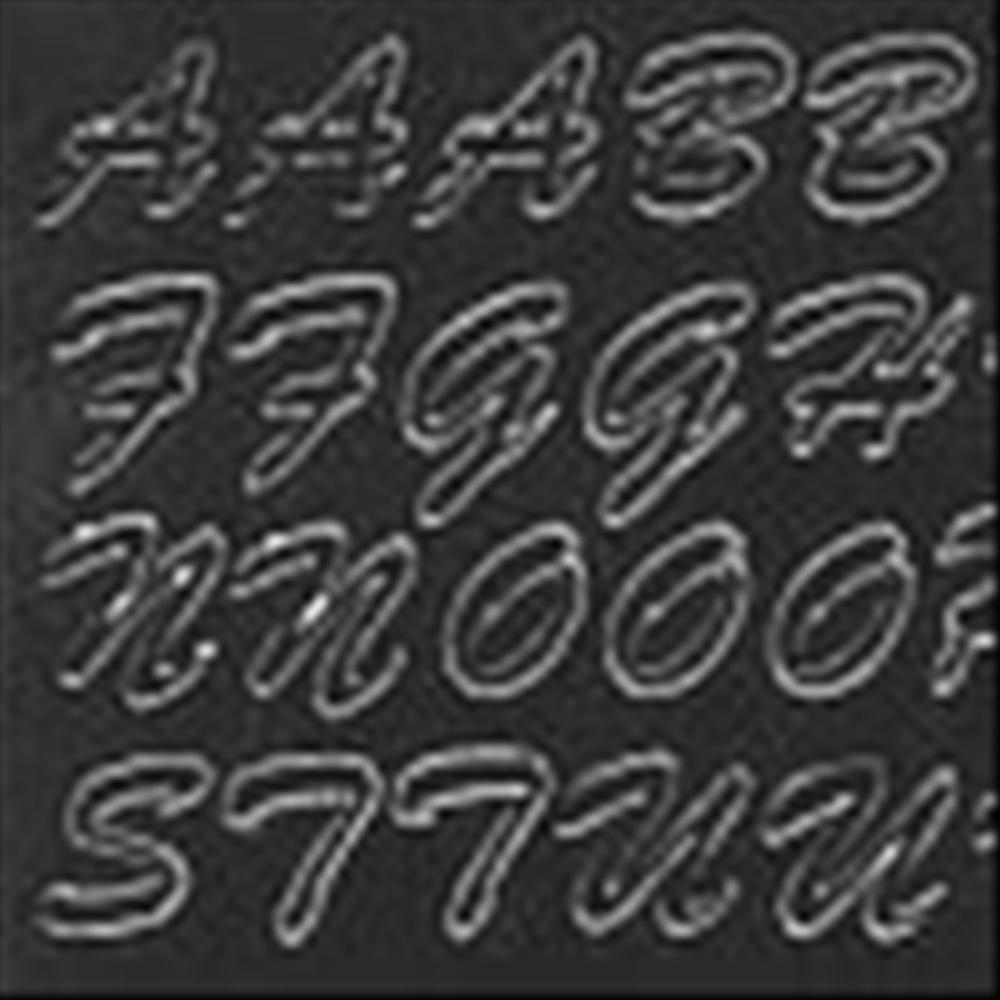 Set lettere adesive Nere, 170 pz.