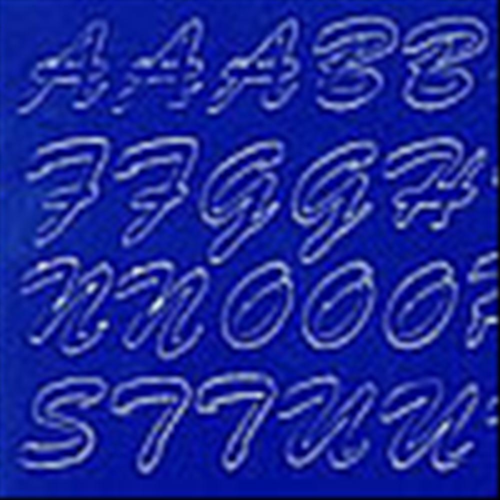 Set lettere adesive Blu, 170 pz.