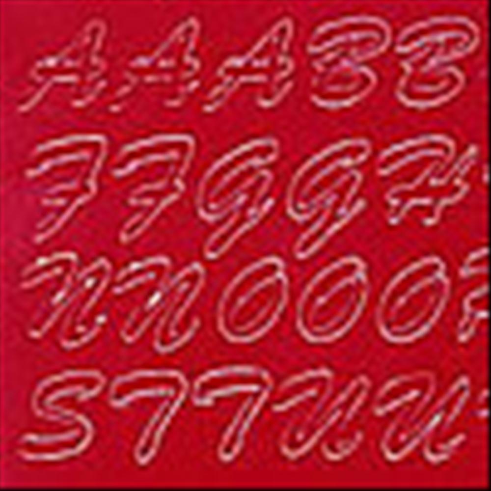 Set lettere adesive Rosse, 170 pz.