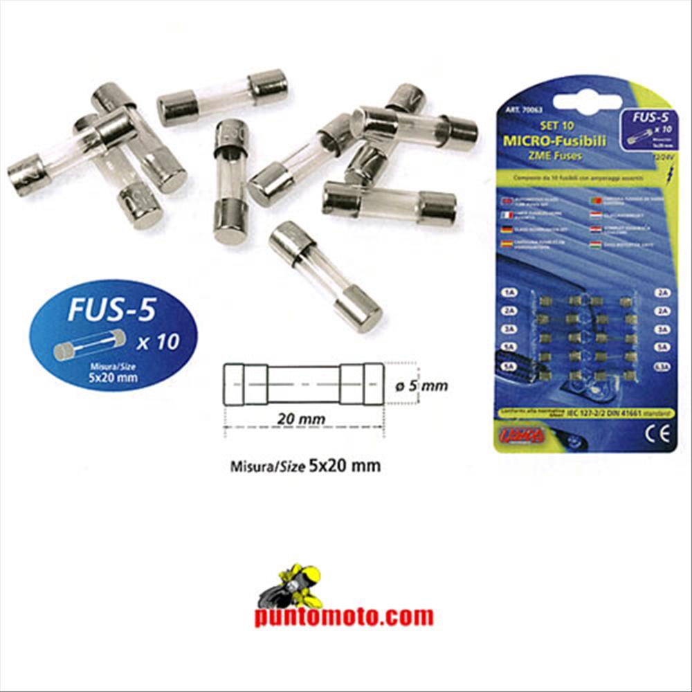 Microfusibili Vetro Assortiti, 10 pz