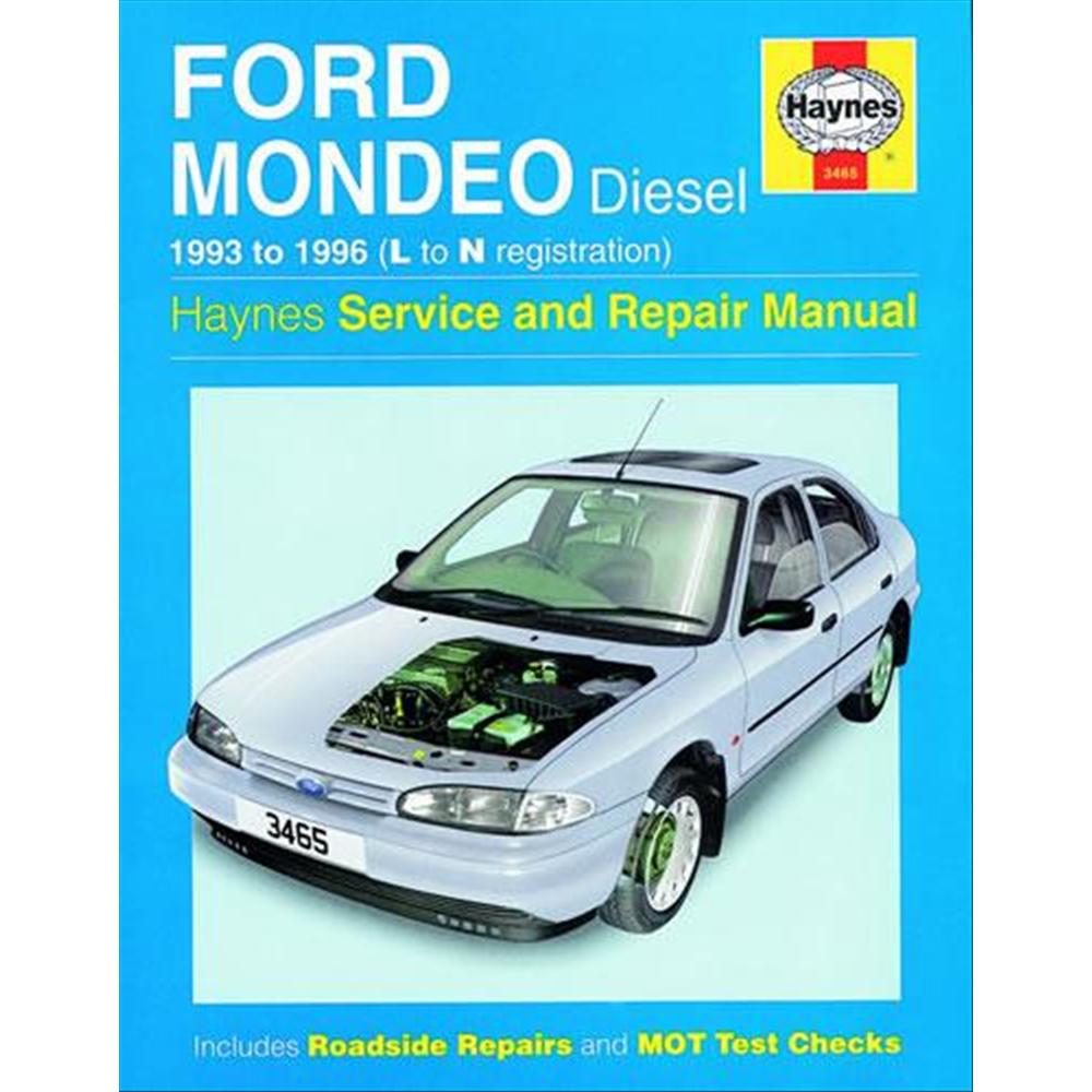 Manuale Auto, Ford Mondeo Diesel (93-96) L to N
