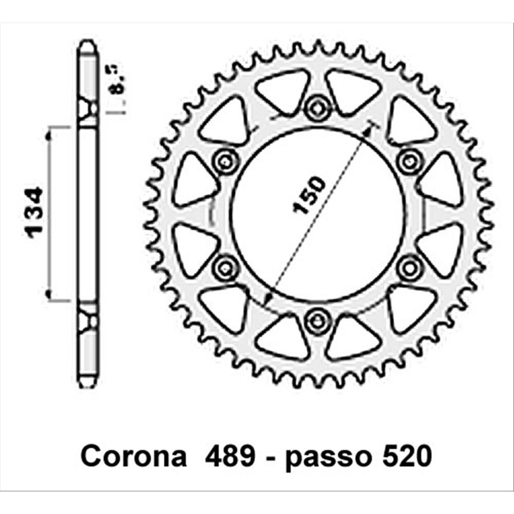 Corona 0489 Ergal - passo 520