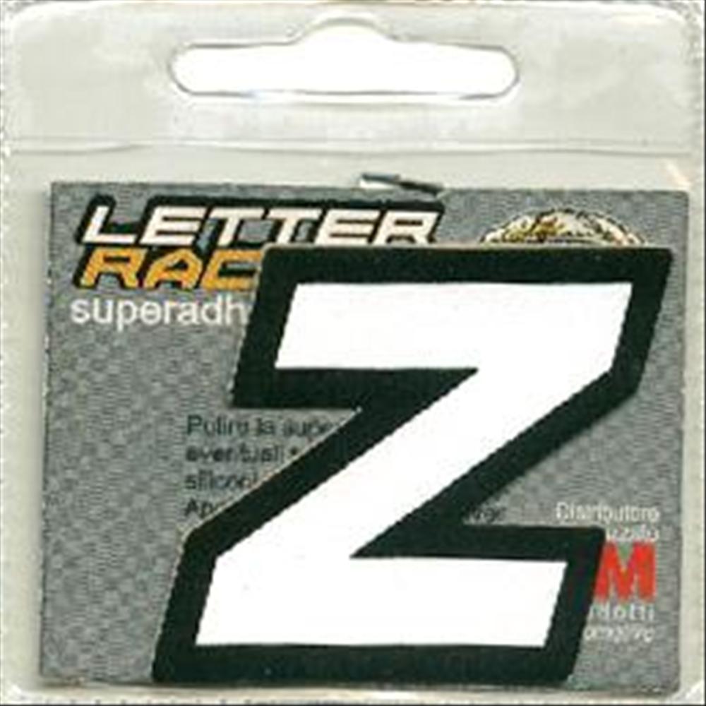 Adesivo ecopelle Race Bianco 38mm (Lettera Z)