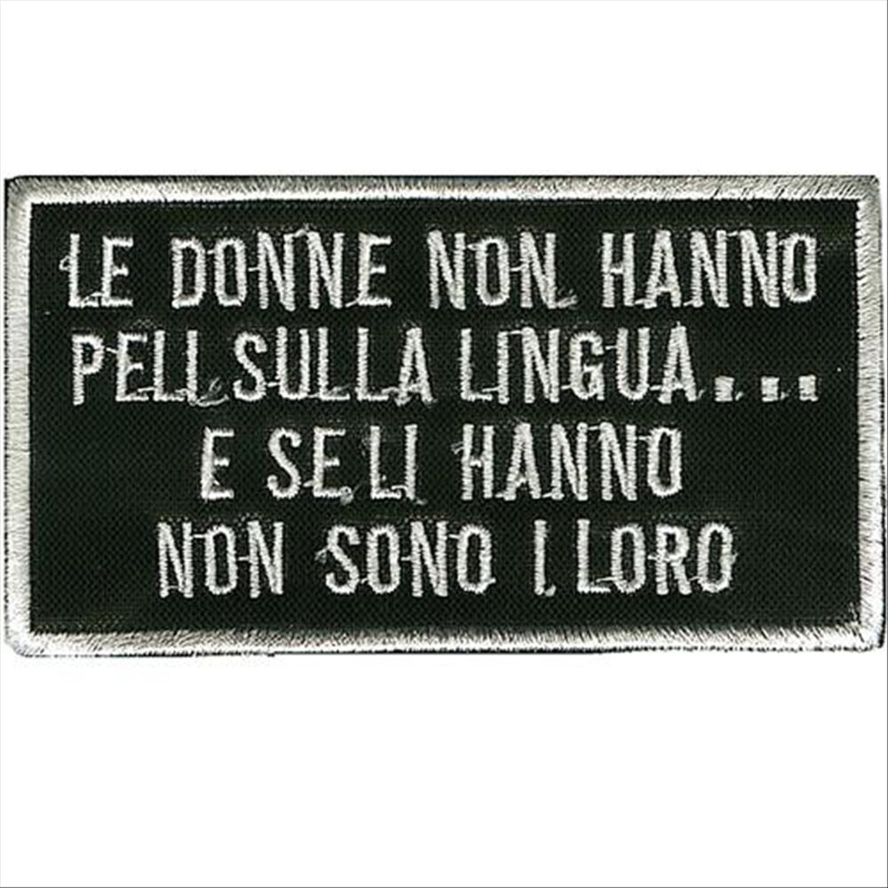 Cucisivo Le donne non hanno... 99x54mm
