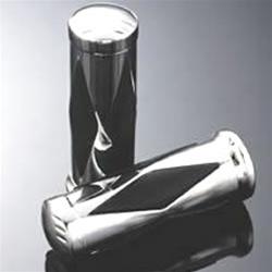 Manopole moto Ø22 chiuse Cromo Diamond