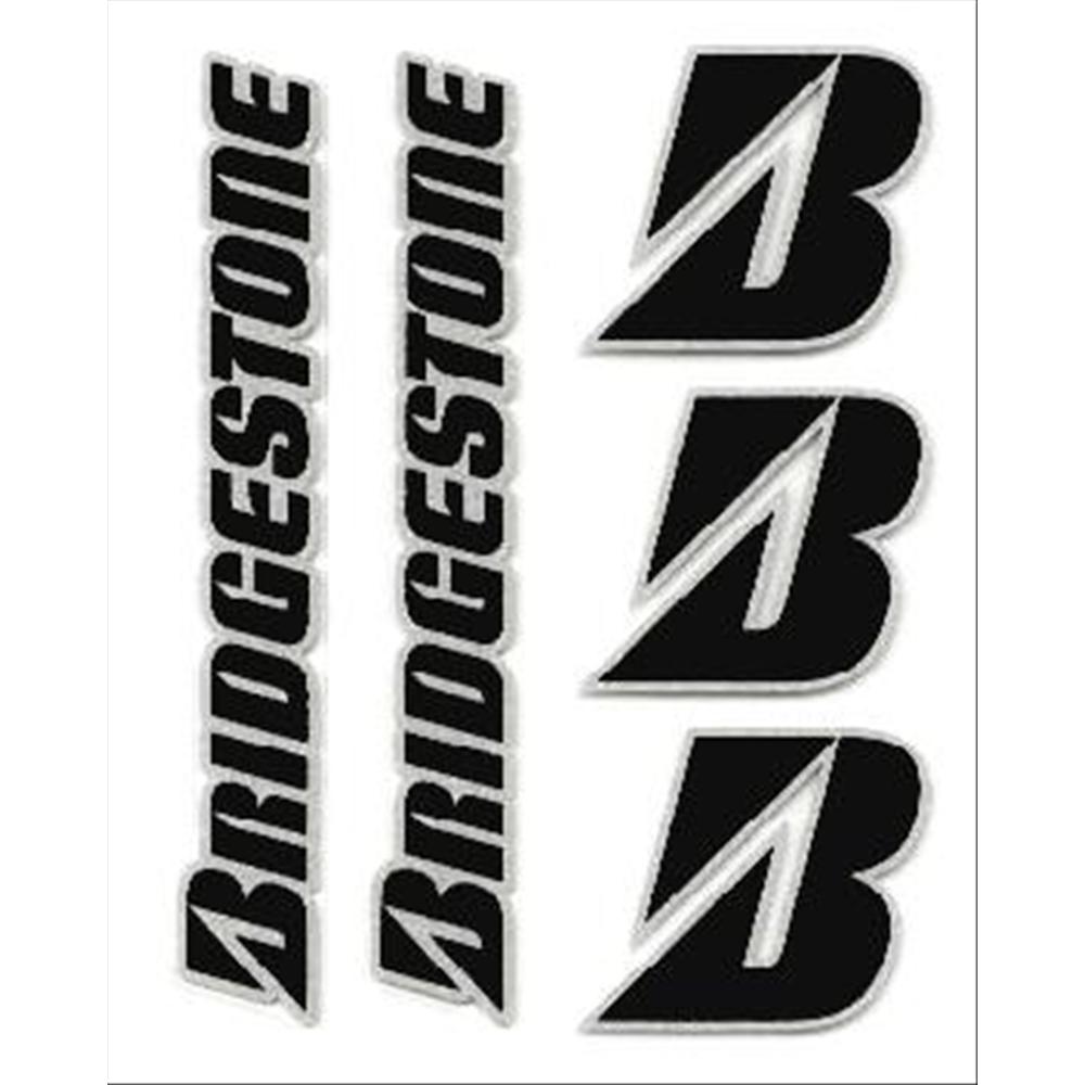 Adesivi pretagliati 120x100mm sponsor tecnici Bridgestone