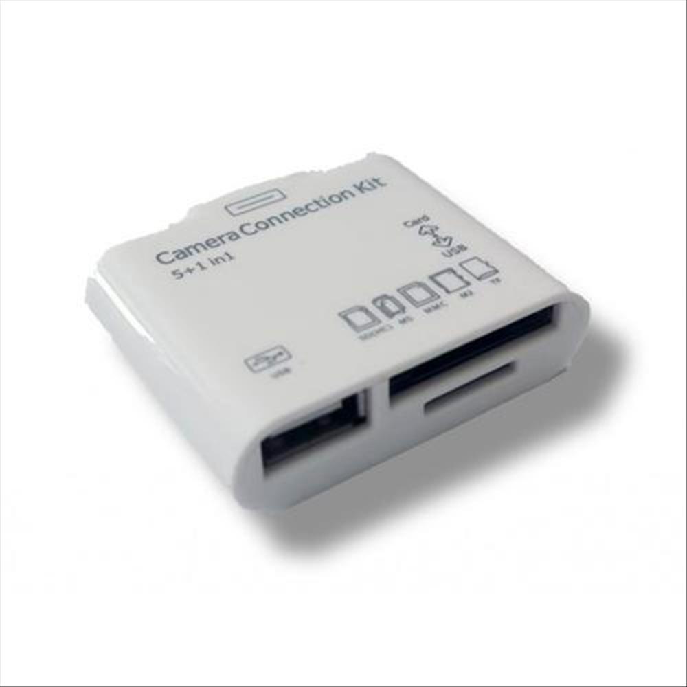 Adattatore per iPad USB Memory card 5in1 30pin