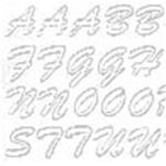 Set lettere adesive Bianche, 170 pz.