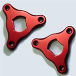 Ghiere Forcella Incavo 14mm, Rosse