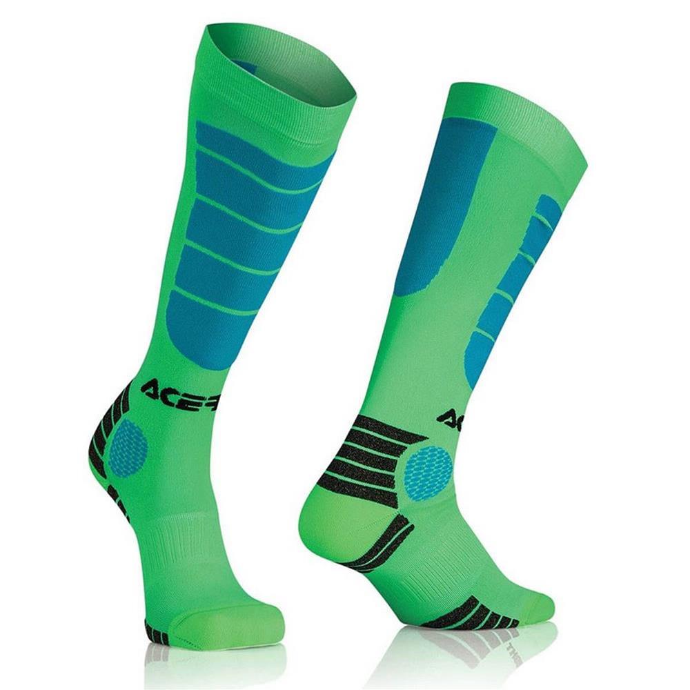 Calze Acerbis MX Impact Socks  Blu/Verde Tg. XXL