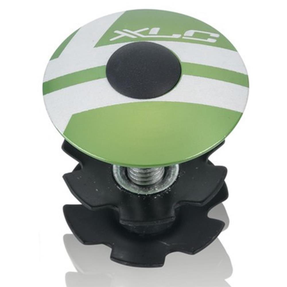 Tappo Serie Sterzo XLC alluminio 1" 1/8 (Ø25,4mm) Verde Limone