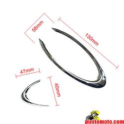 Emblemi Cromati PVC Adesivi, Backets