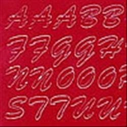 Set lettere adesive Rosse, 170 pz.