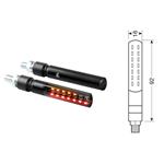 Frecce Line SQ Rear, a led sequenziale e luce di posizione/stop posteriori - 12V LED Nero, 2pz