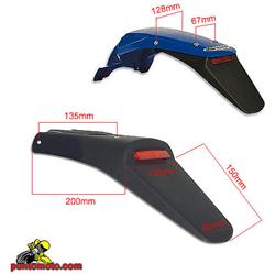 Portatarga UFO enduro con fanale LED rosso