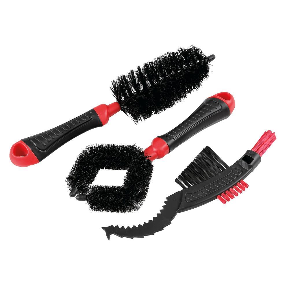 Set 3 spazzole per pulizia moto e ciclo