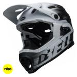 Casco Bici Bell Super DH MIPS Spherical Matte Black White Taglia M