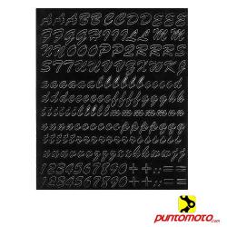 Set lettere adesive Nere, 170 pz.