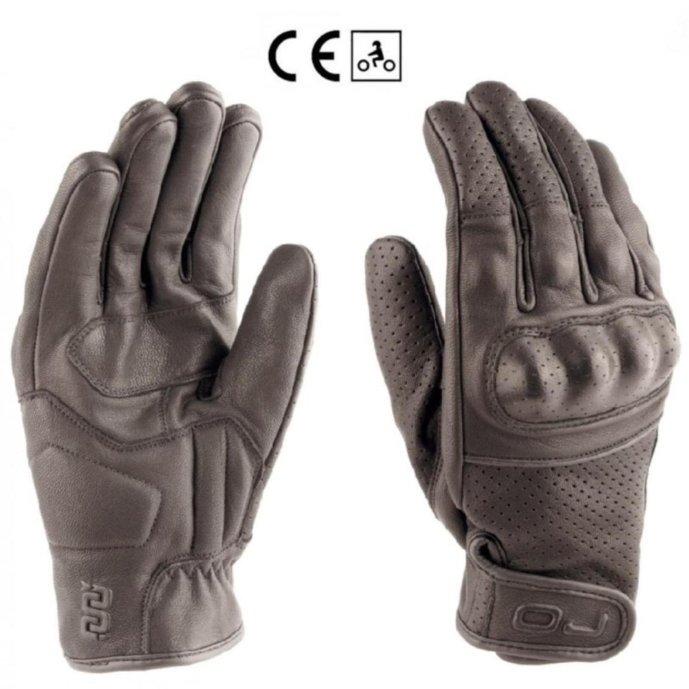 Guanti pelle moto Oj Rave nero leather black gloves