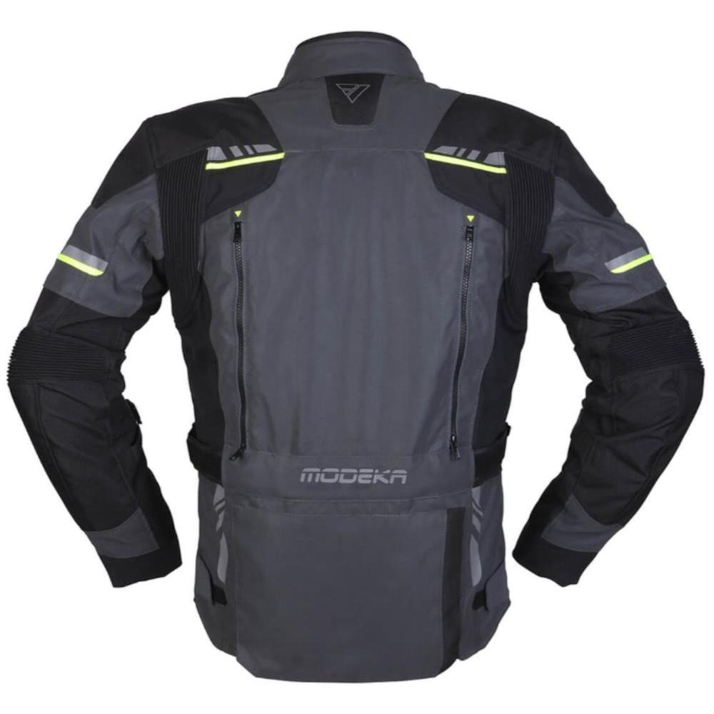 Giacca Modeka (CE) Taran Flash 2in1, Nero - Grigio scuro - Giallo Fluo