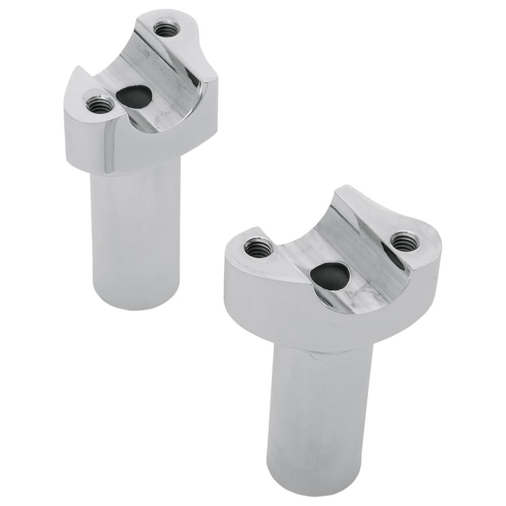 Riser Manubrio Ø25,4mm x 89mm (3,5") , filettatura 1/2"-13 Cromato