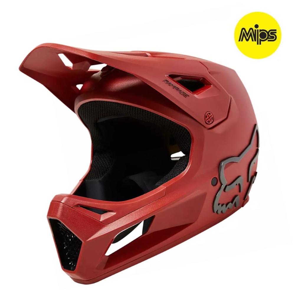 Casco Bici Fox Rampage Helmet, CE/CPSC - Red