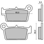 Pastiglie freni moto HP Brakes 1450 ( 07YA41 ) - Organiche