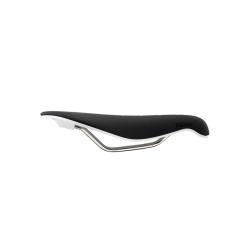 Sella bici Fabric Tri Flat Race, bianco nera