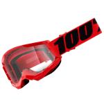 Occhiali MX 100% Strata 2 Junior Red lente trasparente
