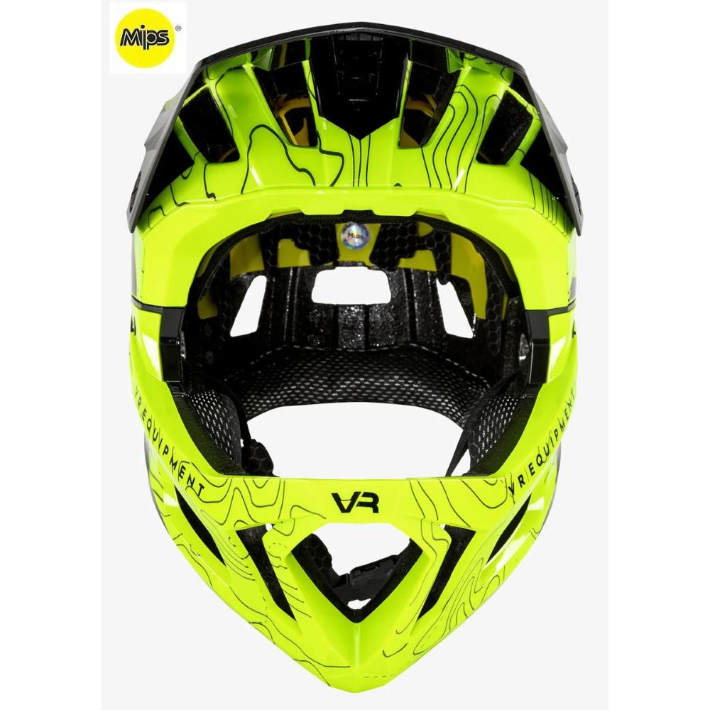 Casco Bici Enduro VR Equipment Mips® Giallo Nero VR Equipment