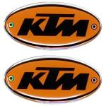 Stemmi 3D ovali KTM, 2pz.