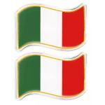 Stemmi 3D sagomati bandiera Italia onda, 2pz.
