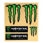 Plastickers Monster Energy 13x15cm, 5 pezzi