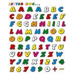 Set lettere adesive multicolore 70pz.