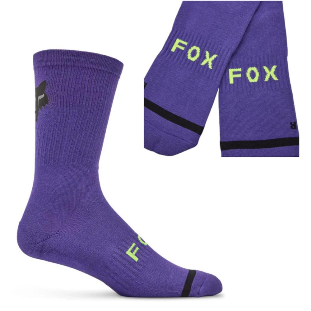 Calze FOX 8" Defend Lunar, Grape