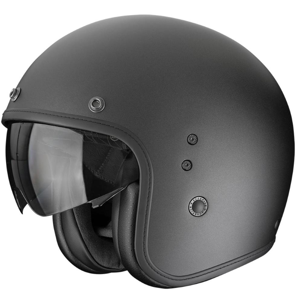 Casco Scorpion Exo Belfast Evo ECE22.06 Solid Pearl Black
