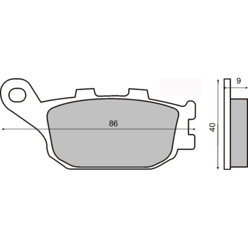 Pastiglie freni moto HP Brakes 0933 ( 07HO36 ) - Sinterizzate