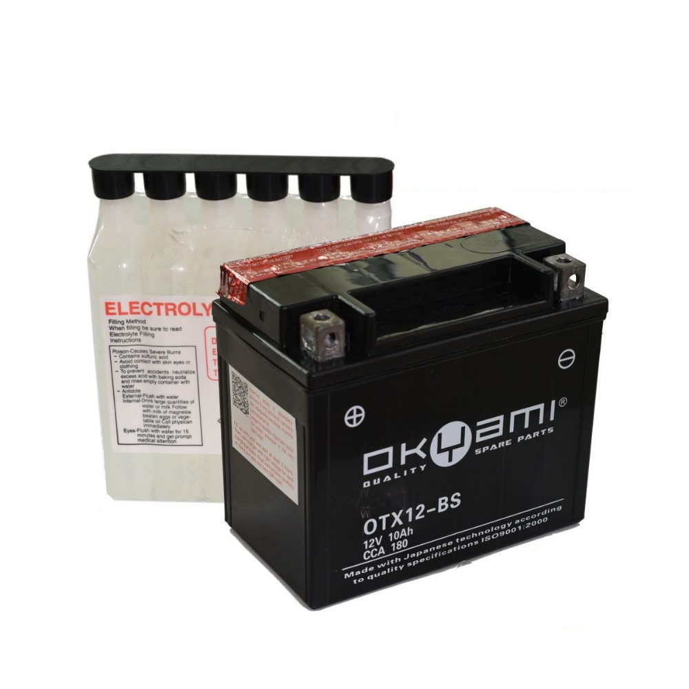Batteria Moto MF YTX12-BS 12V-10Ah, 150x88x130mm