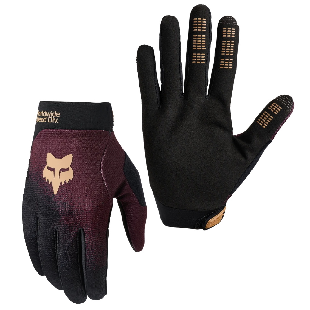 Guanti MTB Fox Range Blend - Dark Maroon 