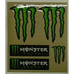 Plastickers Monster Energy 13x15cm, 5 pezzi