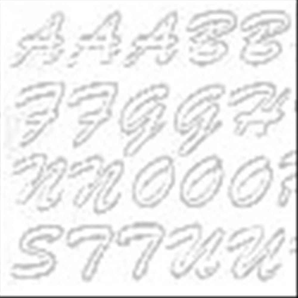 Set lettere adesive Bianche, 170 pz.