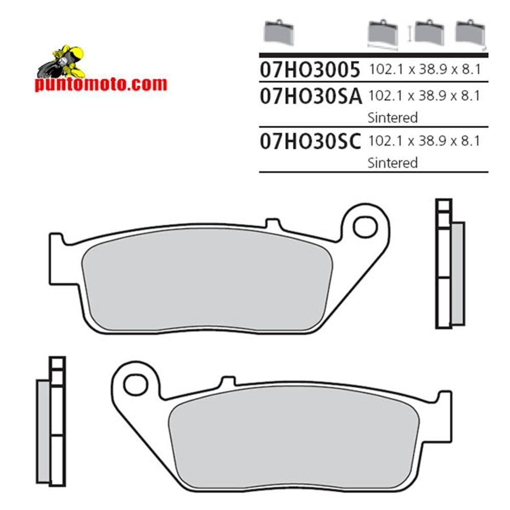 Coppia pastiglie freni, 07HO30 SA Brembo