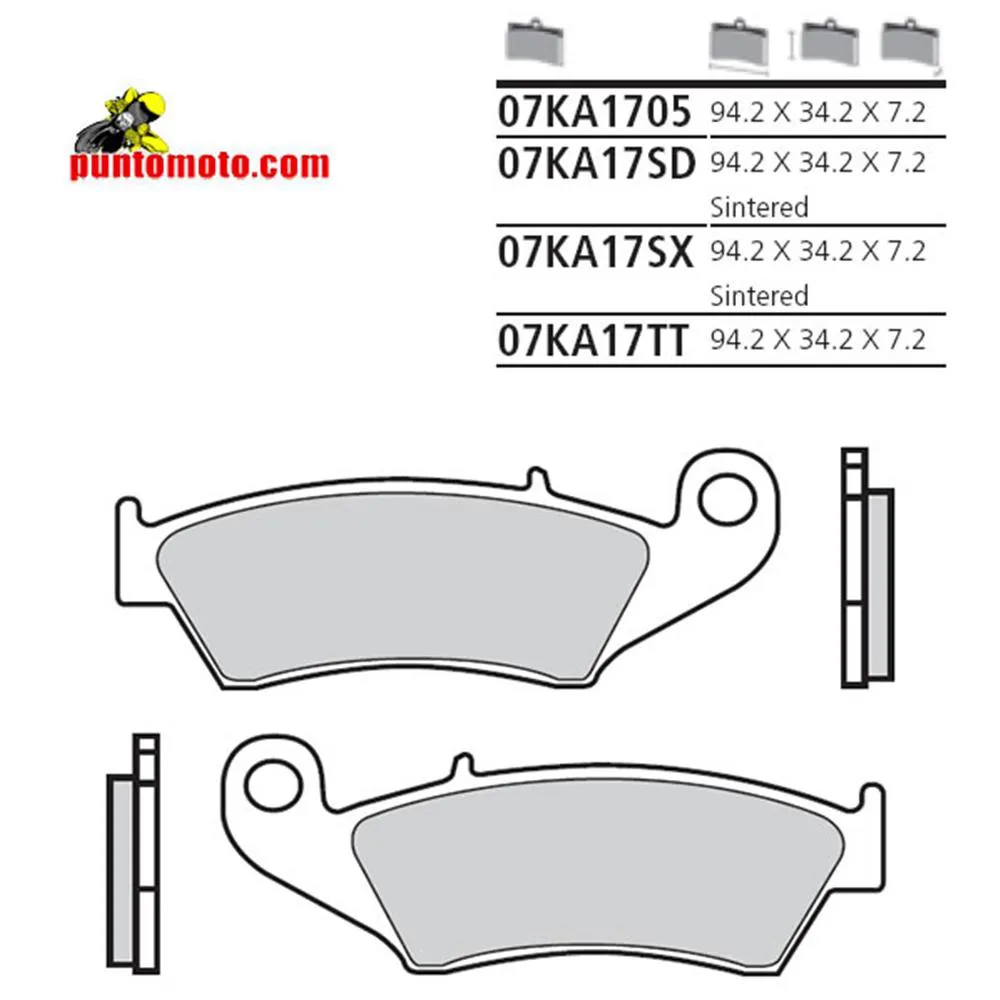 Coppia pastiglie freni, 07KA17 SX Brembo