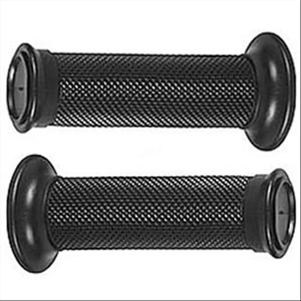 Manopole moto Ø22 chiuse Soft Grip Nere
