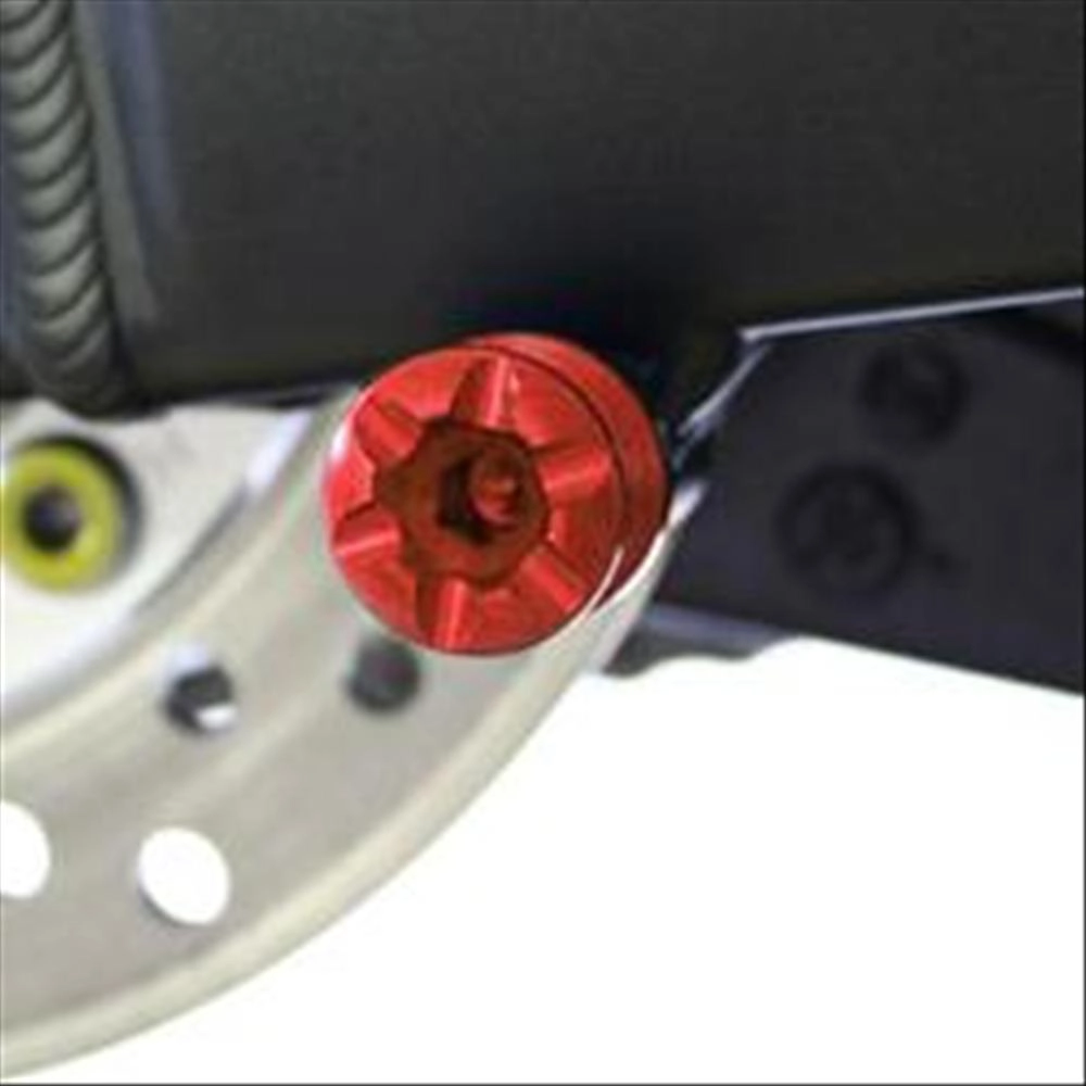 Supporti cavalletto moto per forcellone M8, Rosso (2 pz)