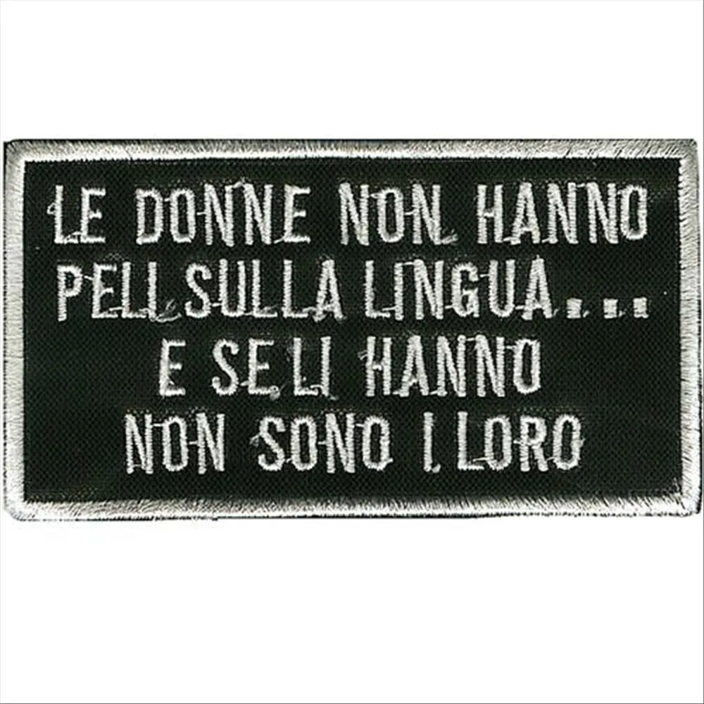 Cucisivo Le donne non hanno... 99x54mm