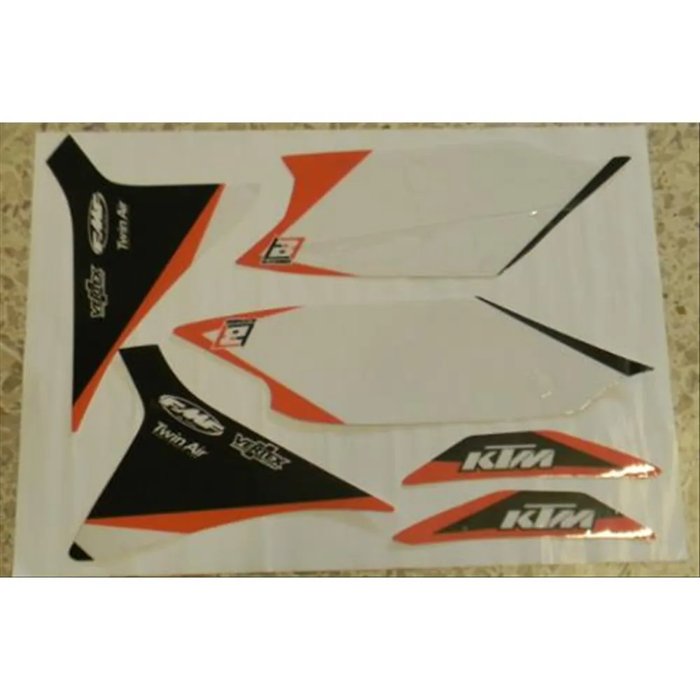 Kit Adesivi KTM Number Plate ECX (12-13) SX - SXF (11-12) bianco