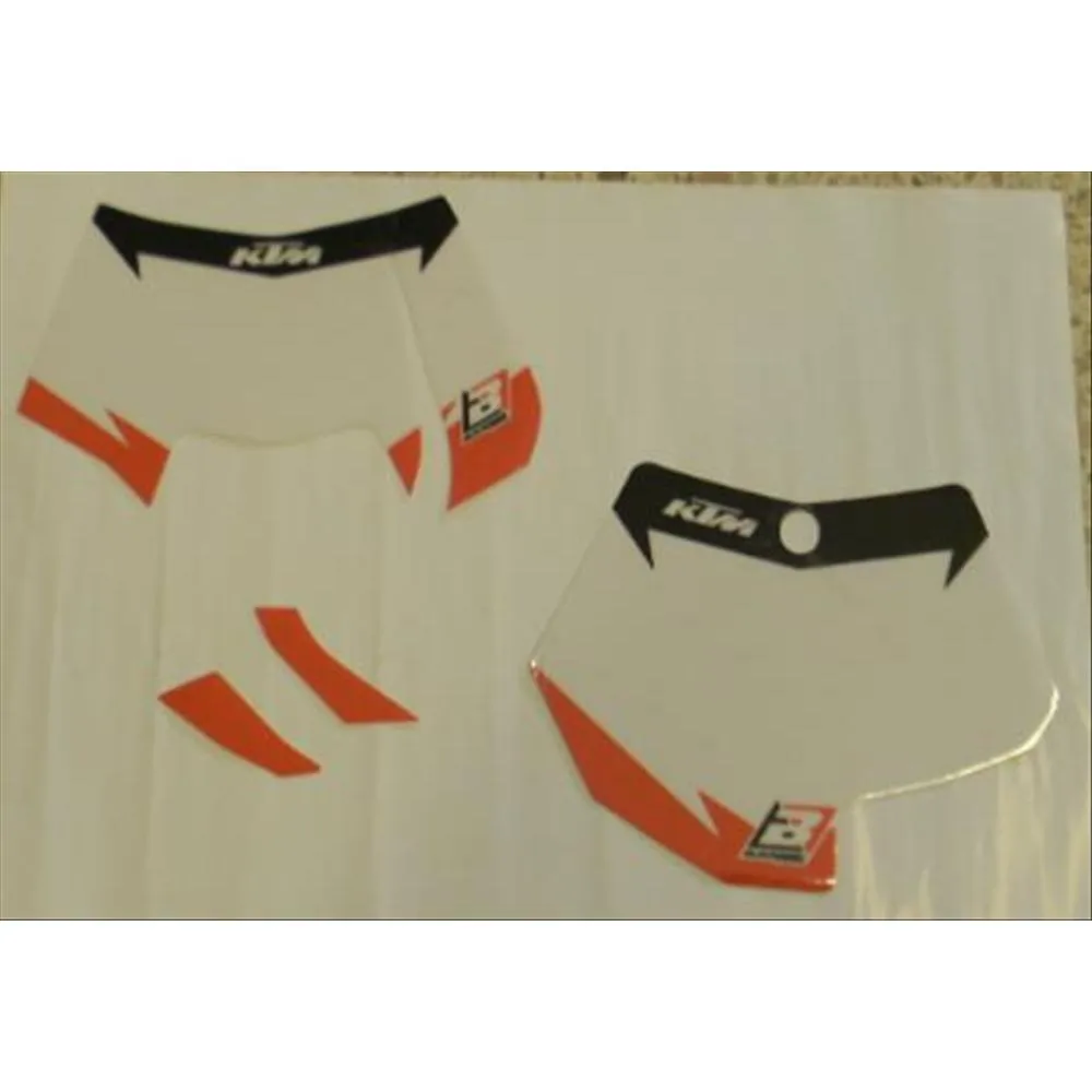 Kit Adesivi KTM Number Plate ECX (12-13) SX - SXF (11-12) bianco